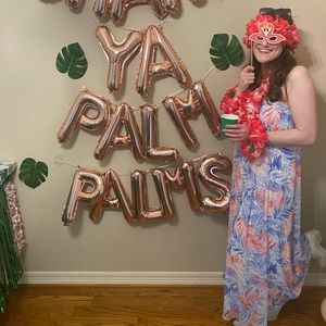 nicole miller Floral pastel maxi dress EUC